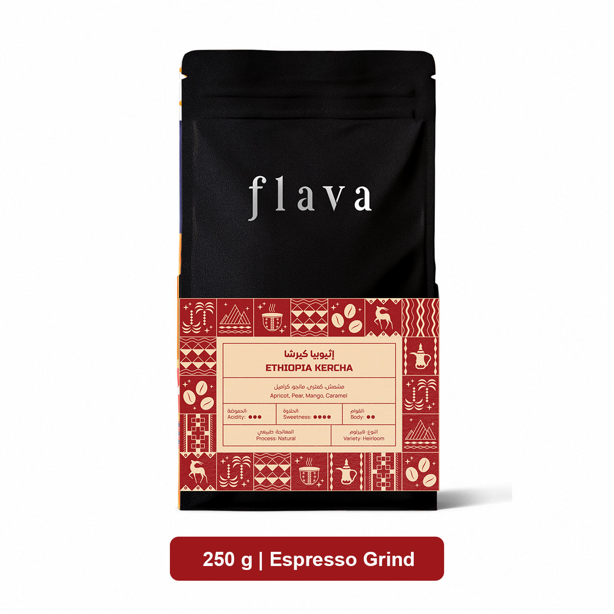 Flava-Coffee-Ethiopia-Kercha-Coffee-250-g--Espresso-Grind