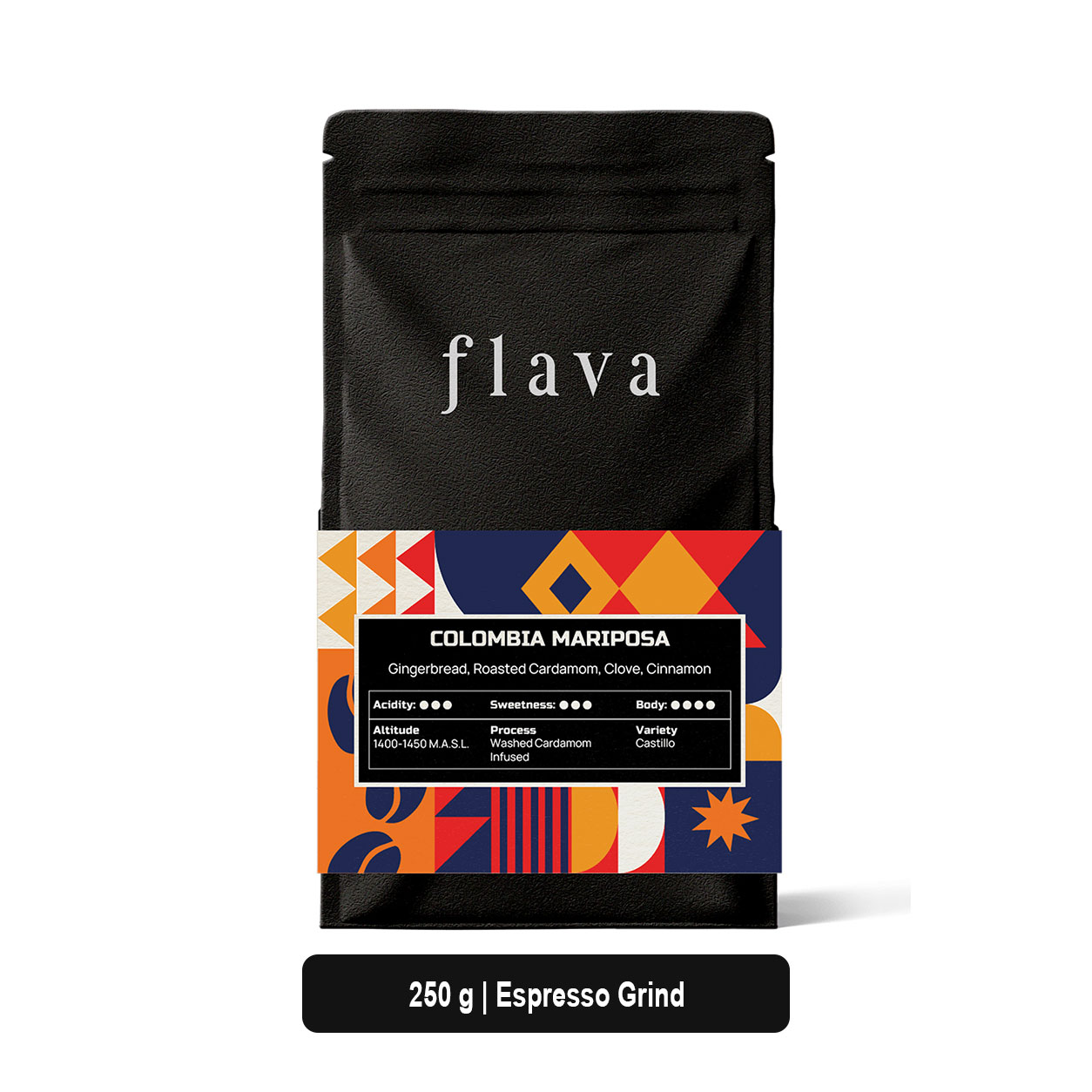 Flava-Coffee-Colombia-Mariposa-250-g--Espresso-Grind